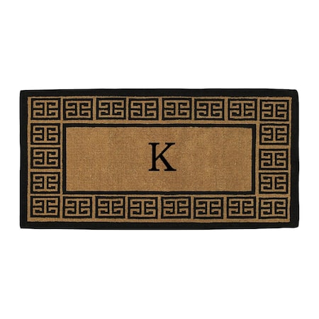Calloway Mills Monogram Door Mat, Black, Natural, 24 in W x 36 in L 180092436K